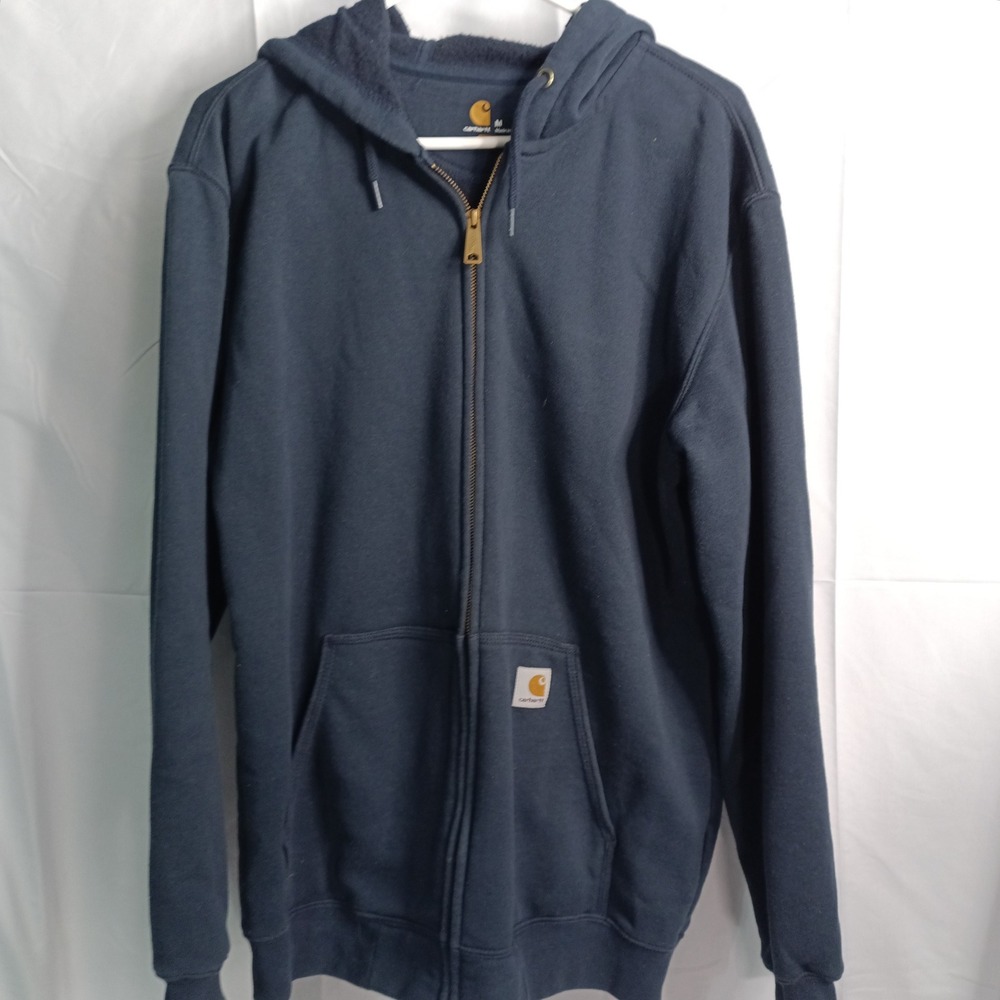 Carhartt K122 black Midweight Full Zip Hoodie Mens Medium Original Fit